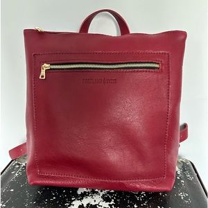 Beautiful Portland Leather Goods Cranberry Tote Backpack - Perfect Condition